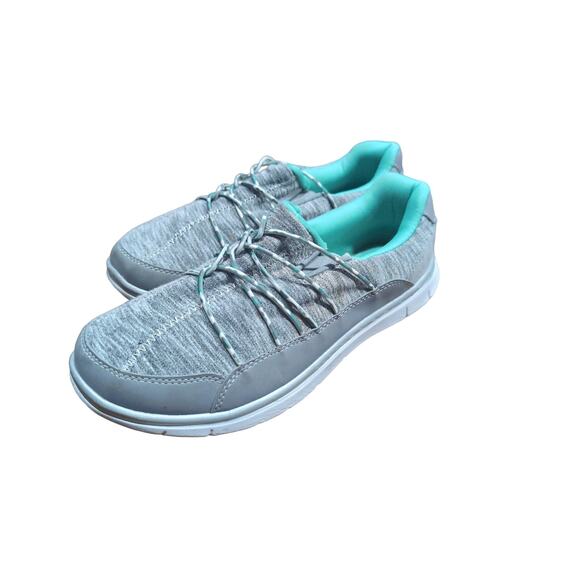 DANSKIN NOW WOMEN'S MEMORY FOAM SLIP-ON SNEAKERS SIZE 9 GRAY - Picture 1 of 4